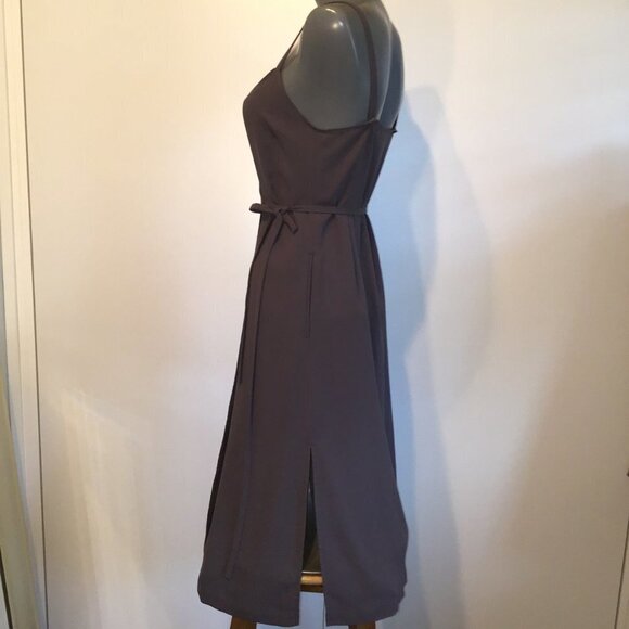 ARITZIA Wilfred Astere Wrap Midi Dress in Gray Size XS - Picture 8 of 14